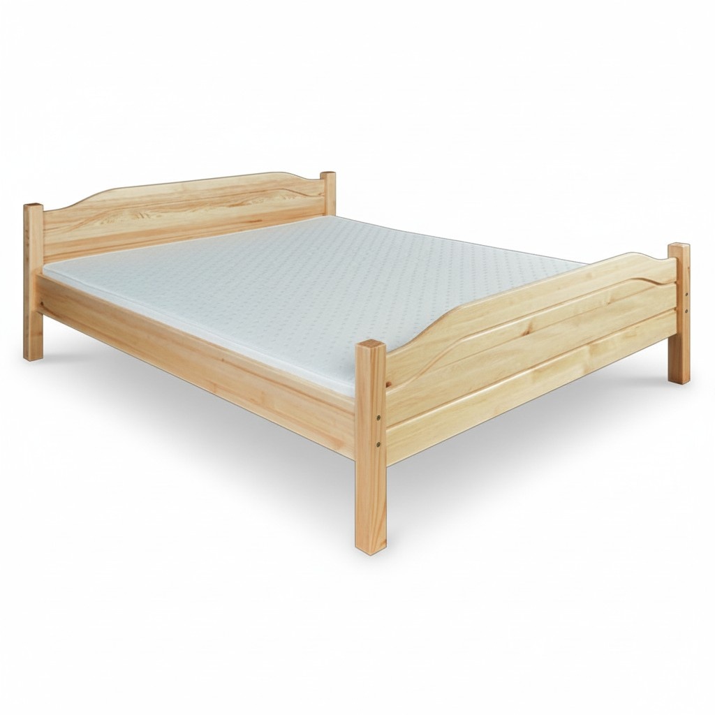 Wooden bed Real wood bed Bedrooms Hotel 180x200 Style Solid furniture