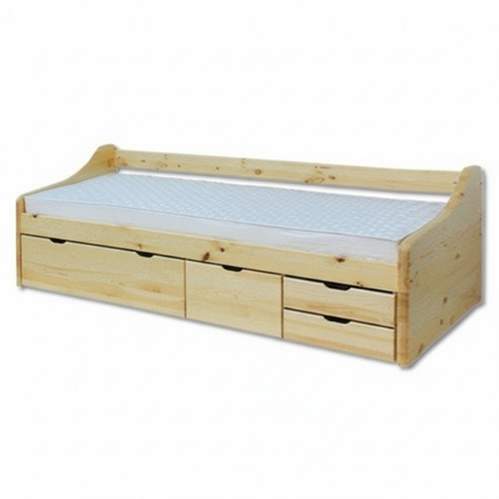 Wood bed Genuine wood bed beds bedroom hotel 90x200 style solid furniture