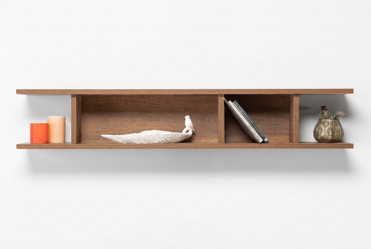 Wooden Furniture Modern Living Room Decoration Wall Shelf Wood Luxury Furniture