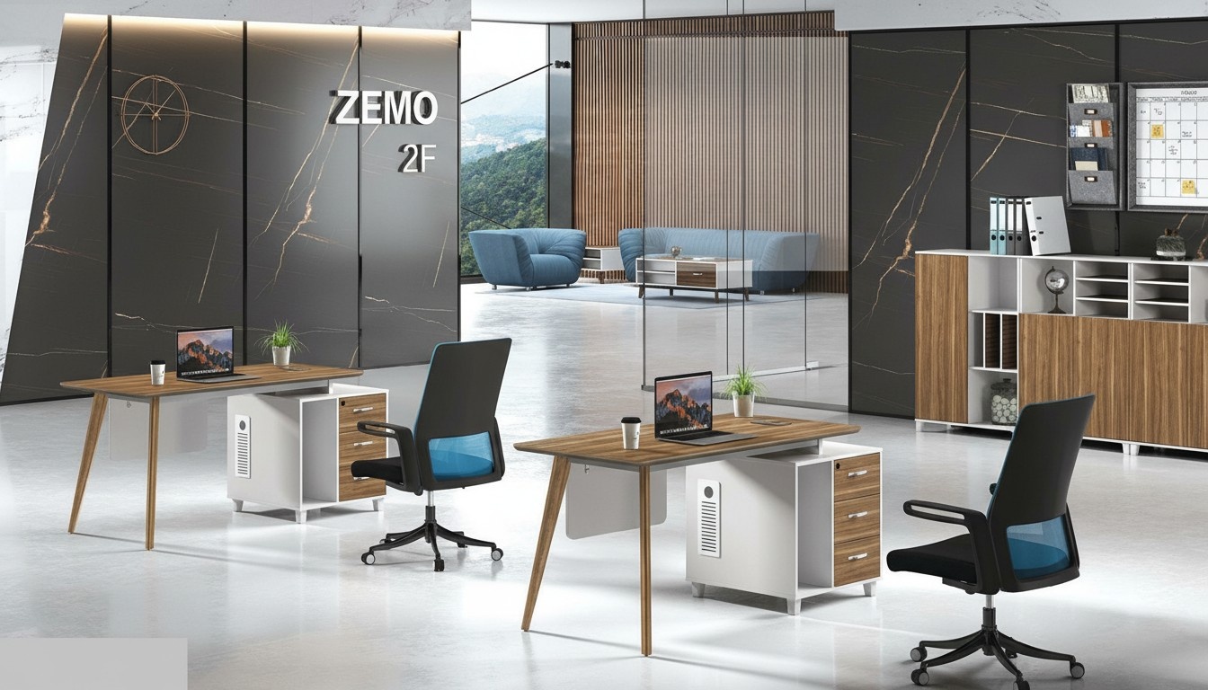 Working writing office table luxury class designer furniture with drawers tables