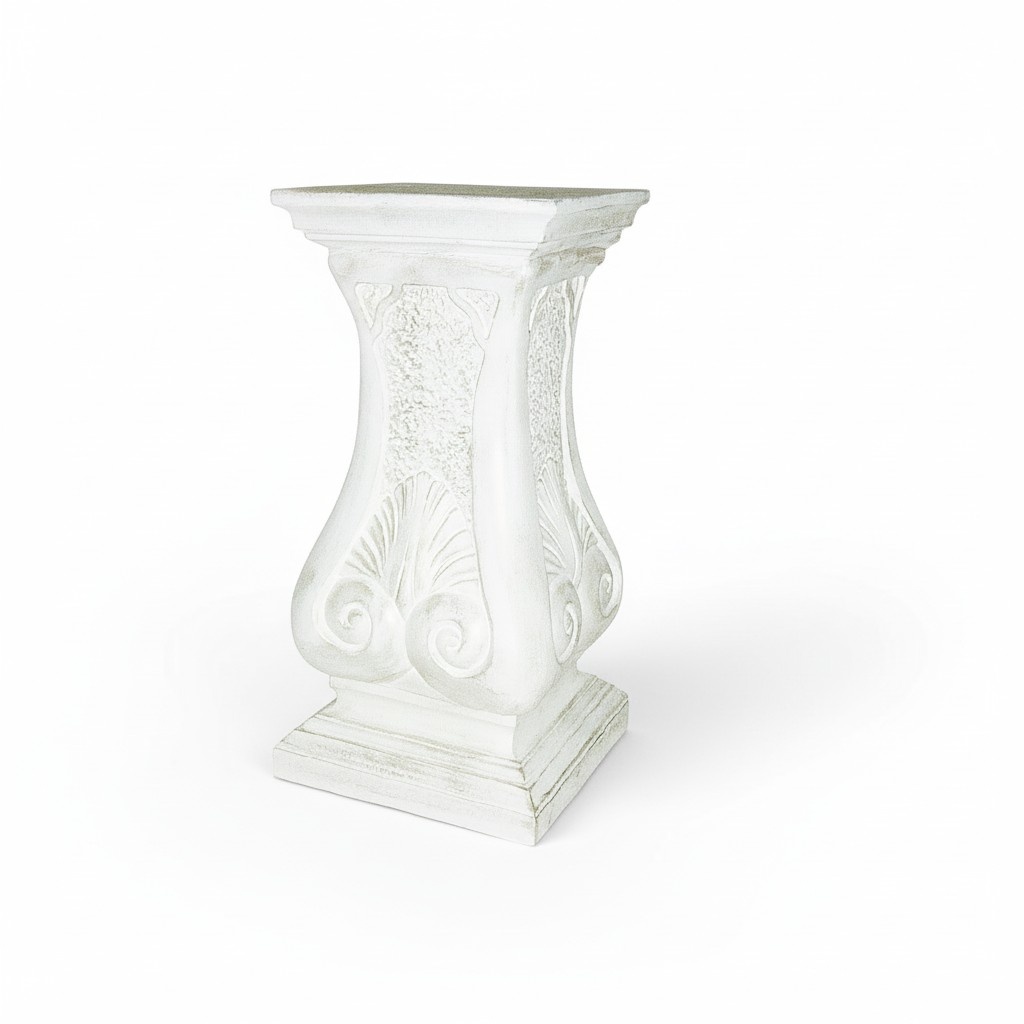 Classic style acrylic/stucco decorative floor/flower stand 63 cm height, model - 1031