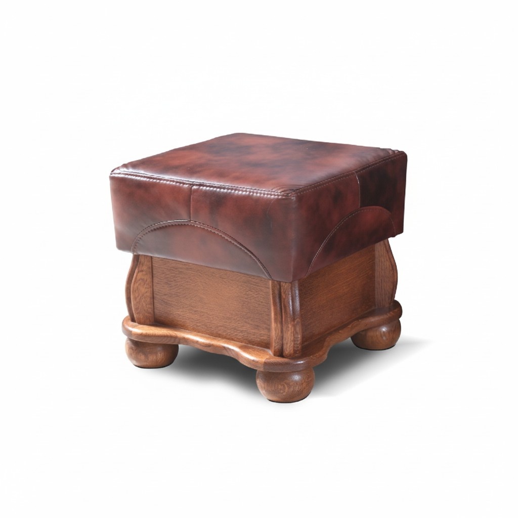 XXL footstool club lounge stool leather textile ottoman designer pouf ottoman
