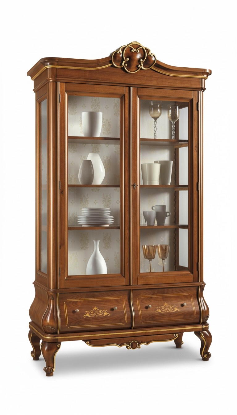 Classic Glass Cabinets Luxury Sideboard Italian Furniture Sideboard XXL