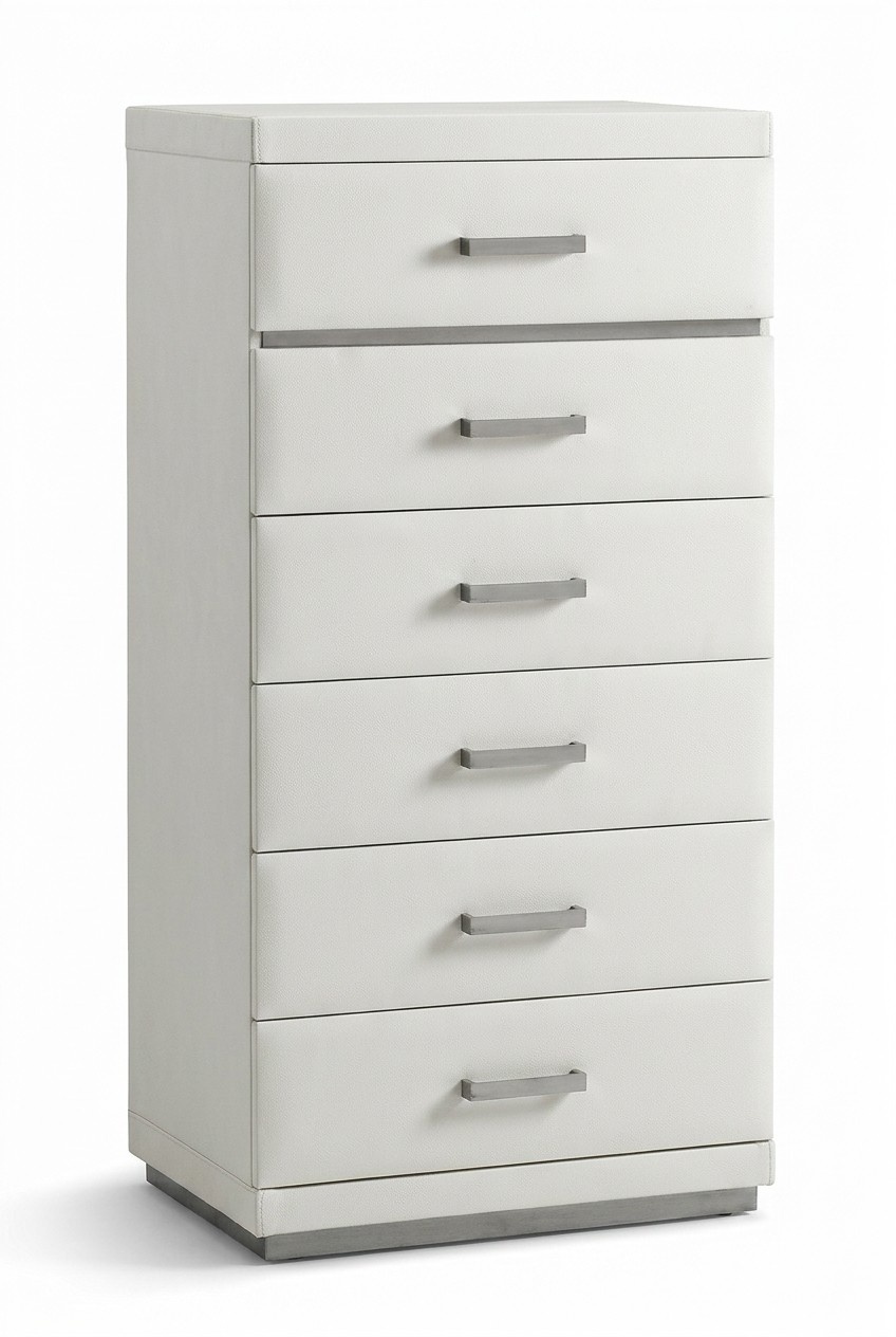XXL Leather Sideboard Chest of Drawers 6 Drawers Cabinet Chests of Drawers Tall Cabinet