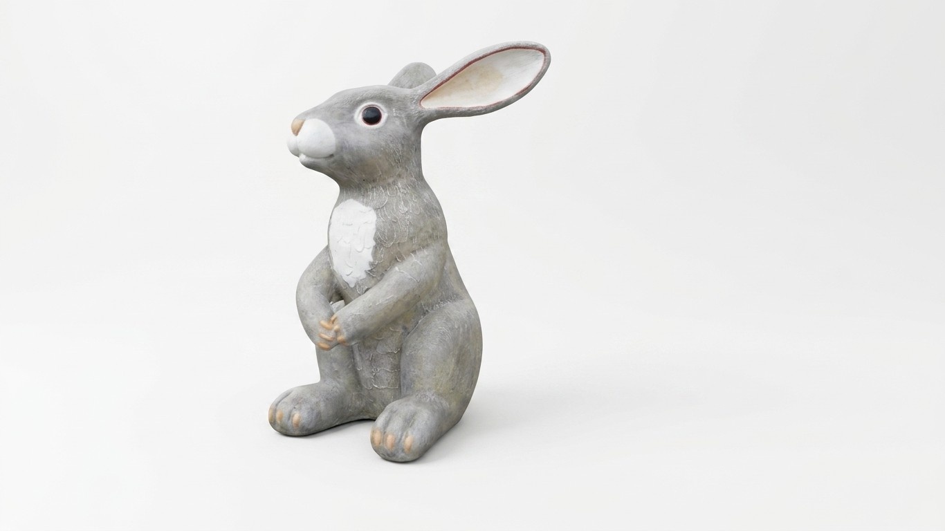 XXL massive rabbit figure for garden decoration 240cm height