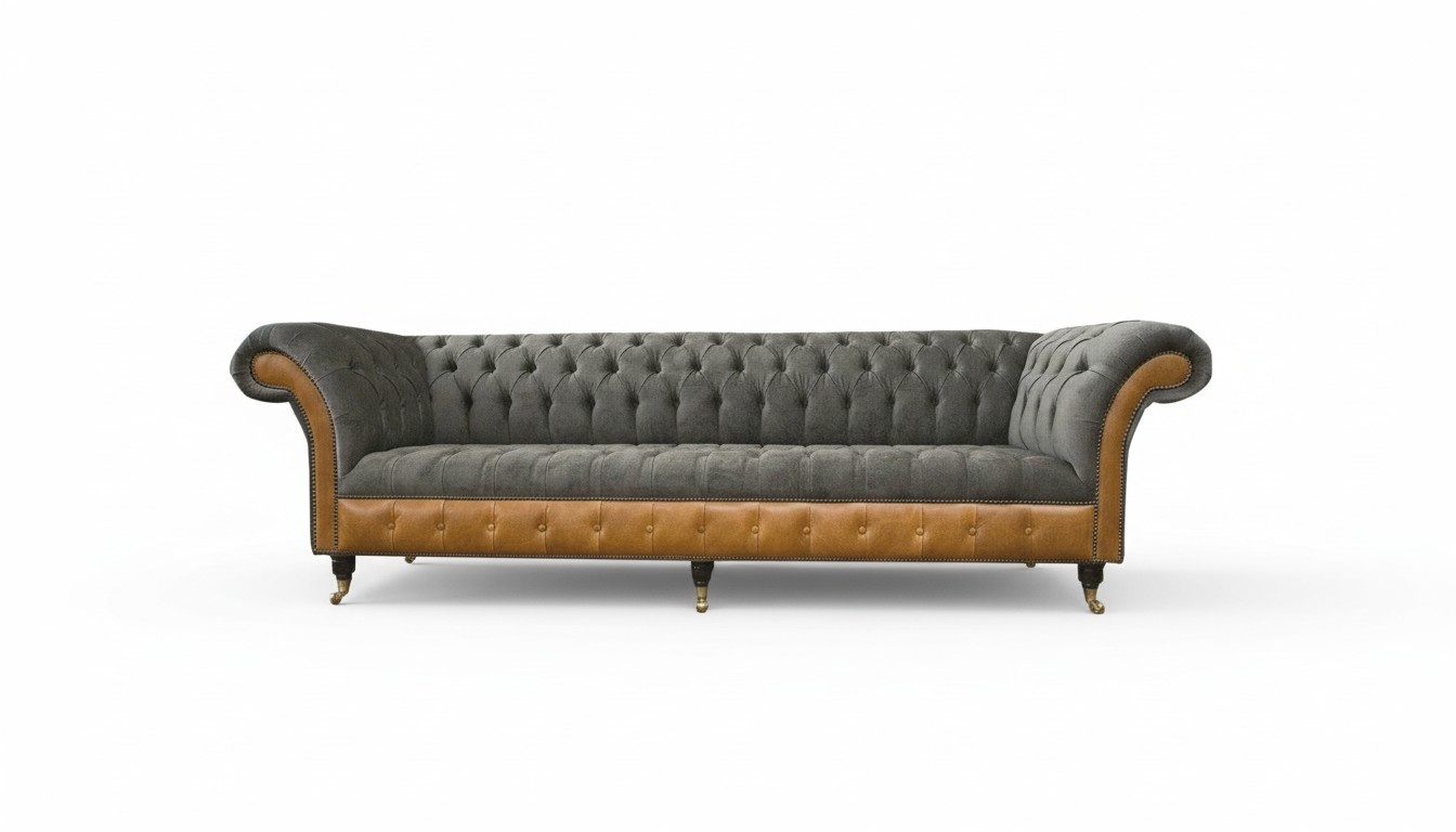 XXL Sofas Chesterfield Upholstery Design Luxury Sofa 4 Seater Leather Couches Couch