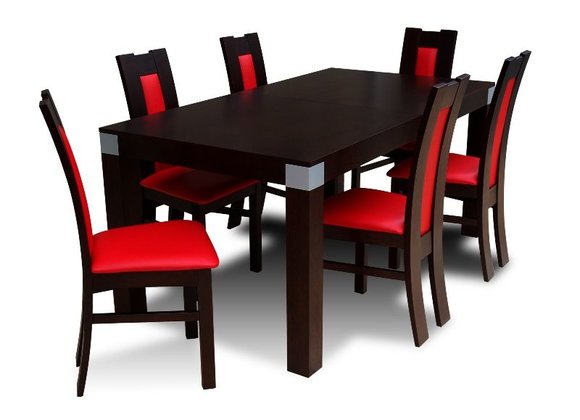 Dining set dining table table with 6 x chairs model Z03