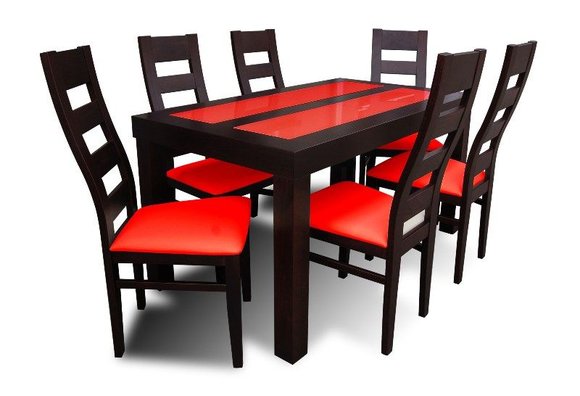 Dining set dining table table with 6 x chairs model Z32
