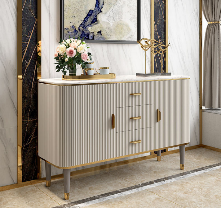 Design furniture luxury chests of drawers sideboard living room modern grey wood new