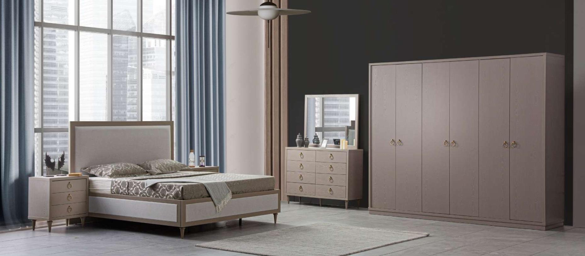 Bedroom set bed 2x bedside tables beds Italian style 5 pcs. new