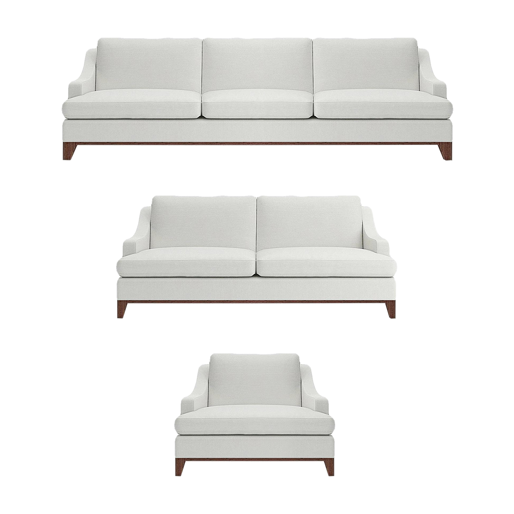 Luxury white sofas set living room armchair furnishings complete furnishings