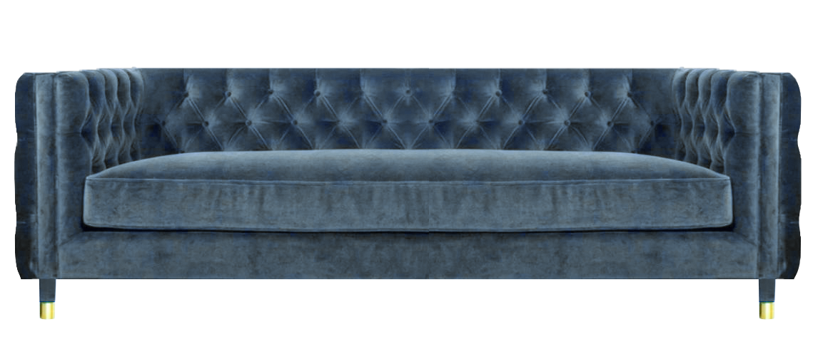 Living room four seater sofa couch upholstered furniture furnishings Chestefield Big Sofas