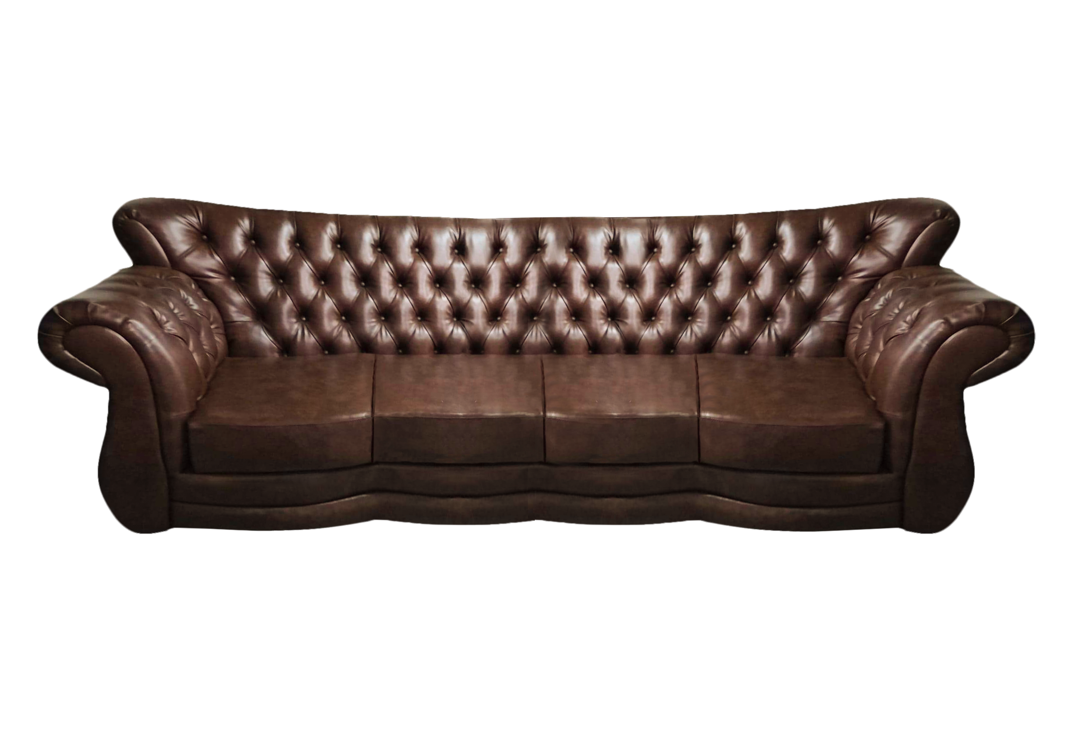 Living room luxury four seater sofa couch leather living room furnishings