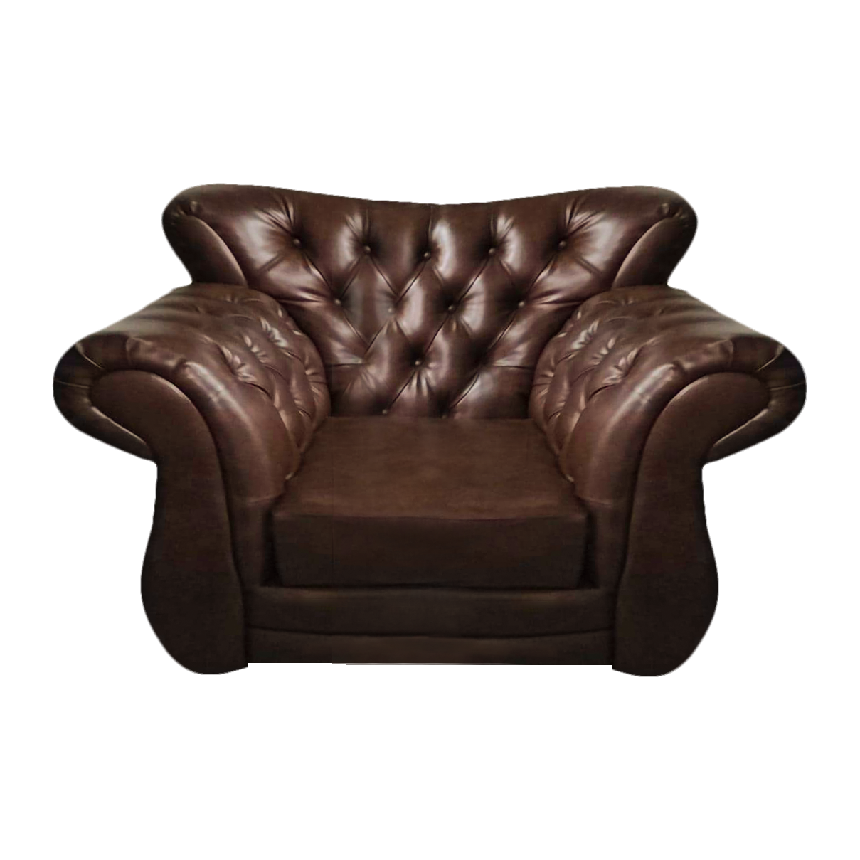 Leather luxury armchair living room upholstered furniture Chesterfield upholstered seat
