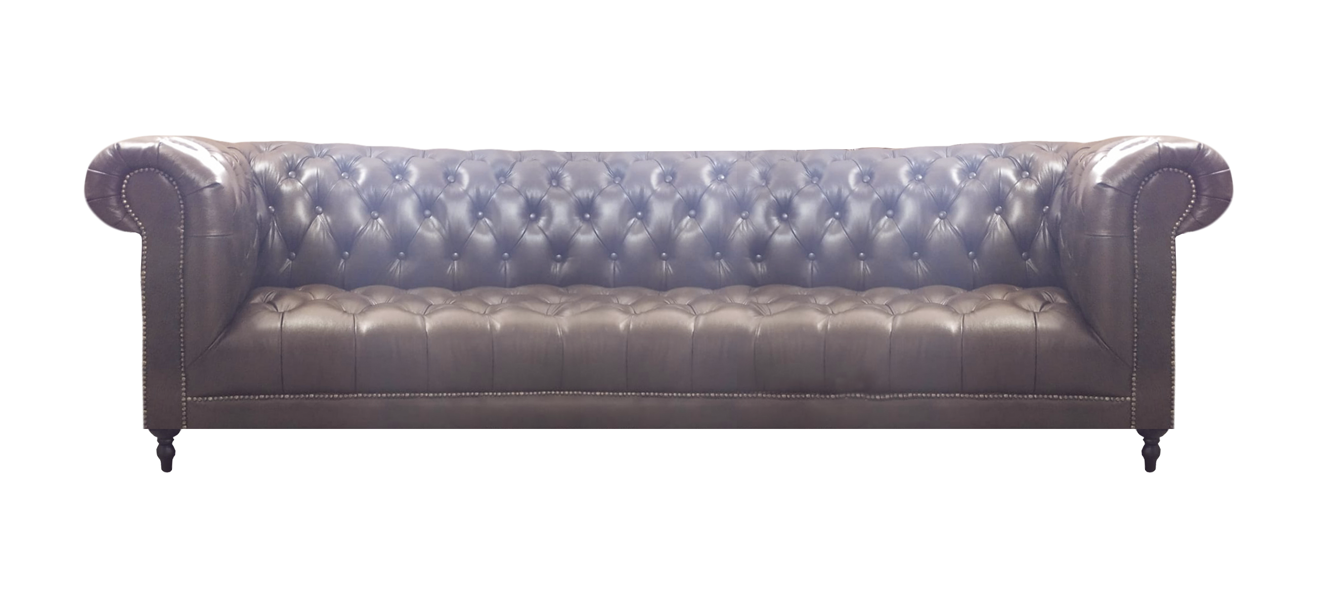 Upholstered Furniture Chesterfield Four Seater Sofa Couch New Luxury Leather Sofas