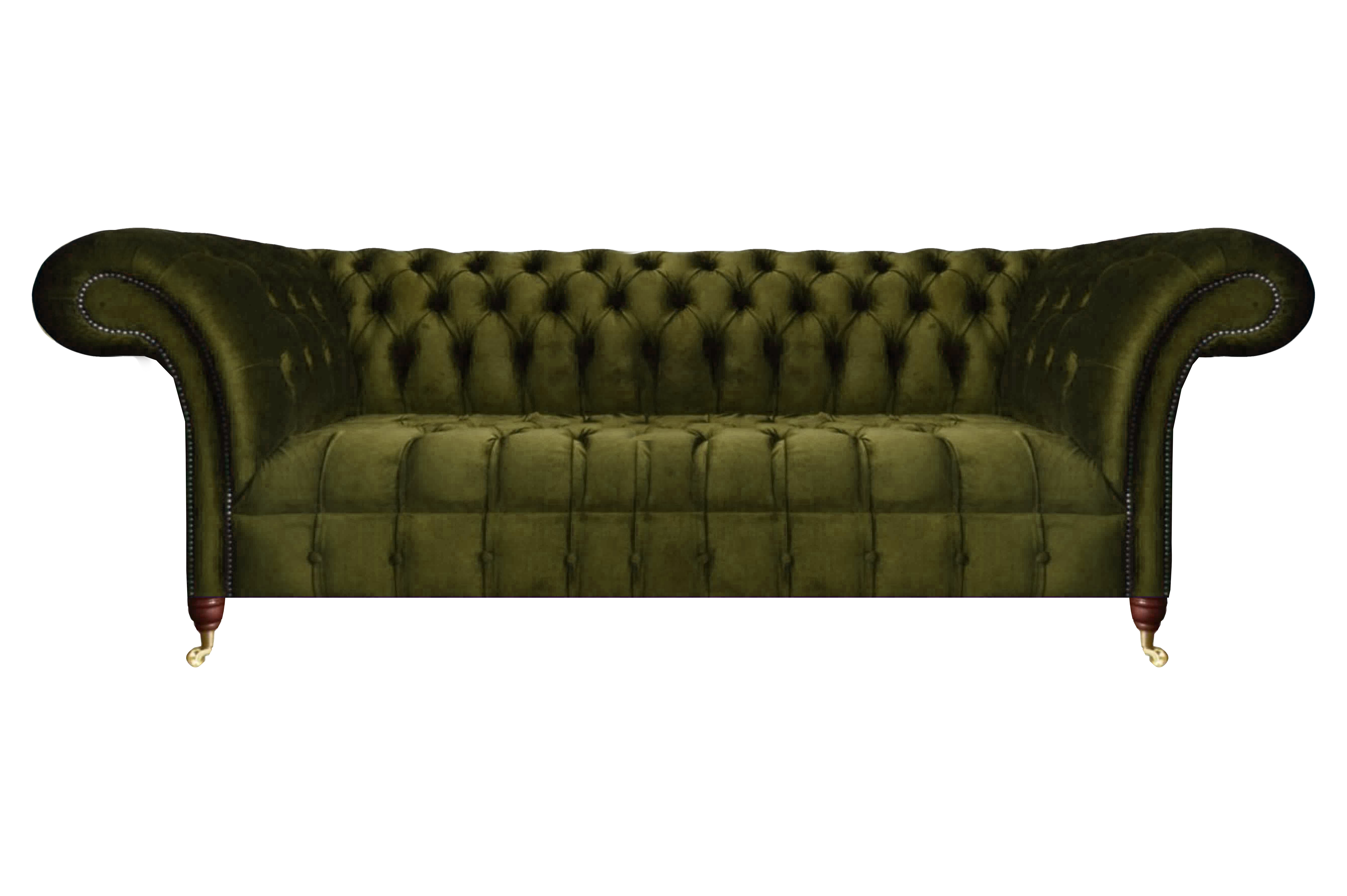 Sofa Two Seater Couch Luxury Green Textile Furnishing Modern Sofas New