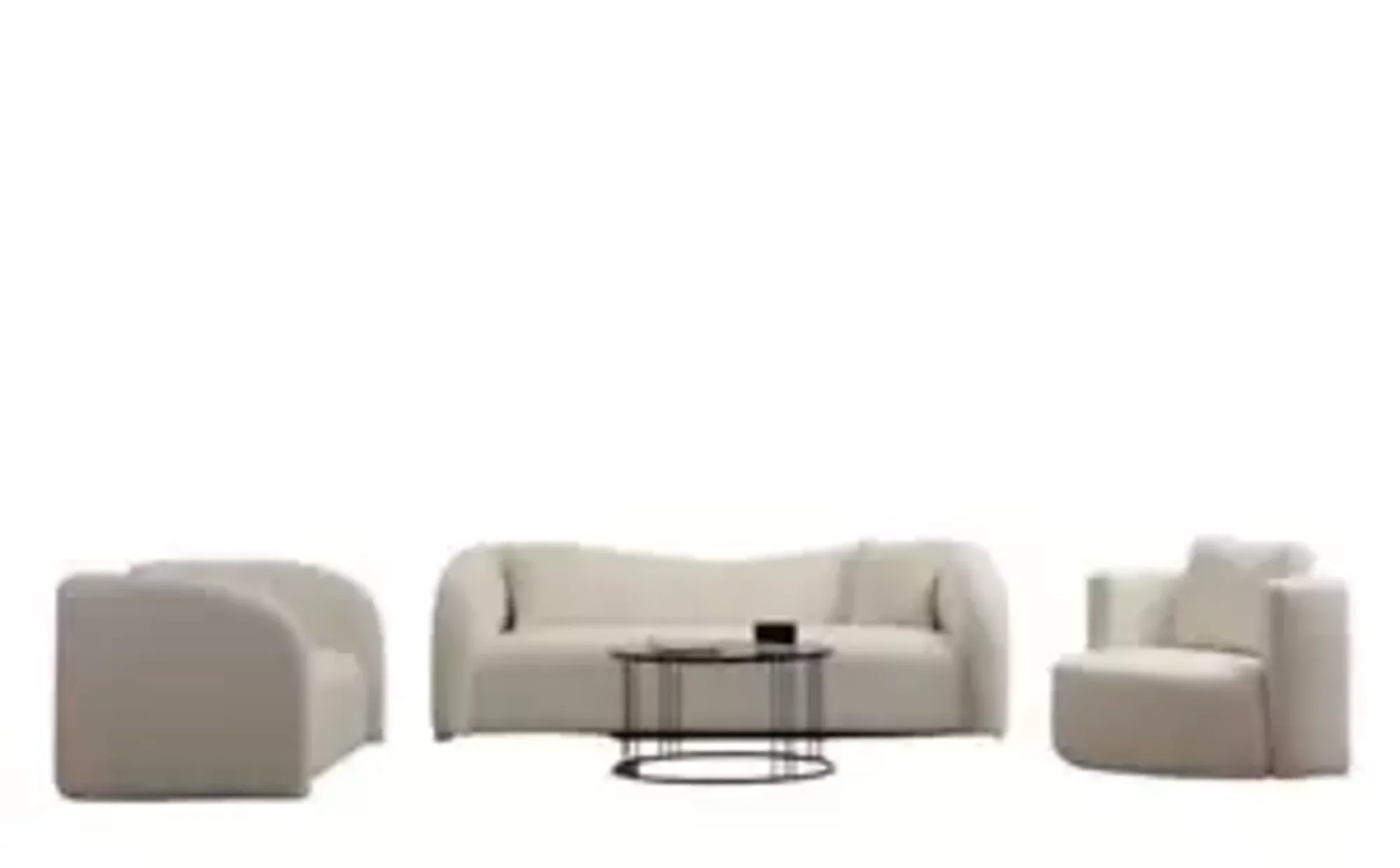 Designer sofa set living room upholstered sofas 3-seater 2-seater armchair