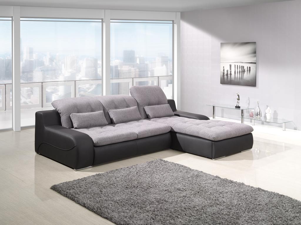 Corner Sofa with Sleep Function Model Oberkirch