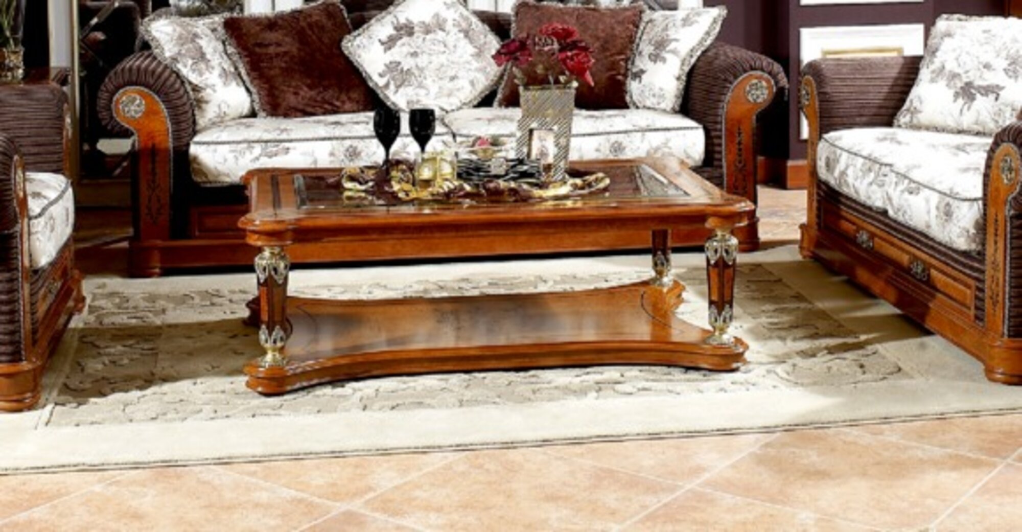 Coffee table living room table side table sofa table living room furniture On Stock