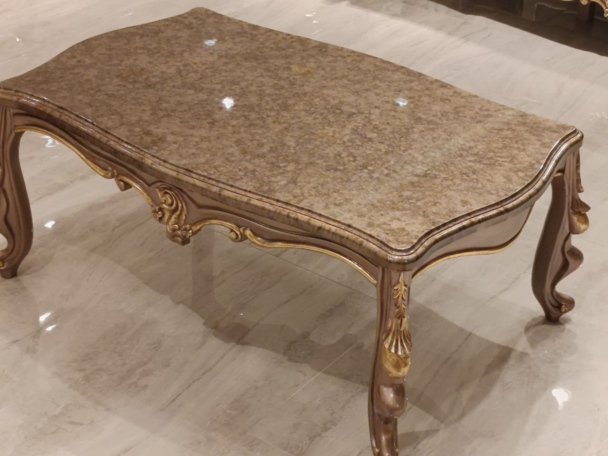Luxury Wooden Coffee Table – Designer Style for Living Room ON STOCK