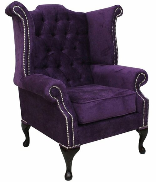 Genuine Chesterfield Wingback Chair Armchair Couch Sofa Cushion Seat Lounge