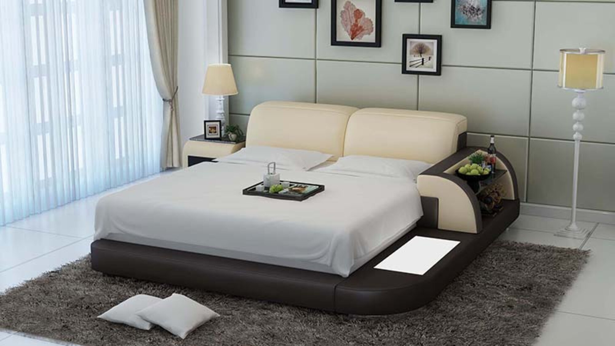 Waterbed Hotel Double Bed Beds Complete Leather Bed Upholstered Bed Water LB8812