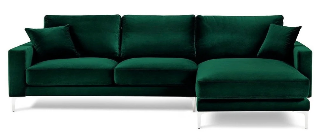 Loft Sofa Luxury Corner Sofa Furniture Corner Set Velvet Couches Living Room Sofas Green