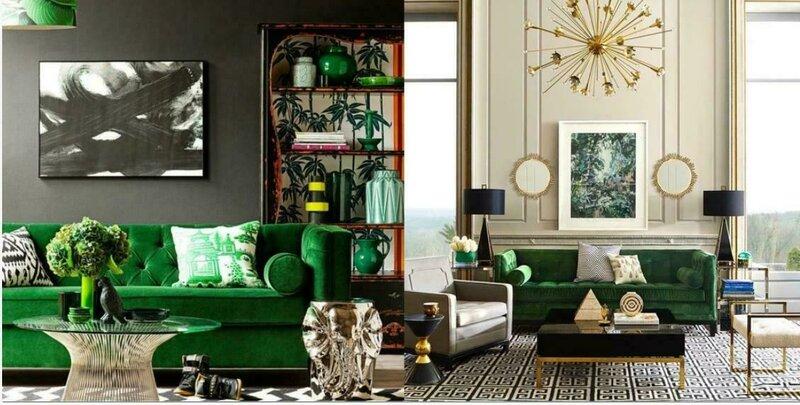 Chesterfield Three Seater Fabric Living Room Design Couches Upholstery Sofa Sofas Green