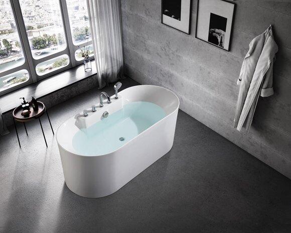 Free-standing bath tub Bathroom Acrylic bath tub White