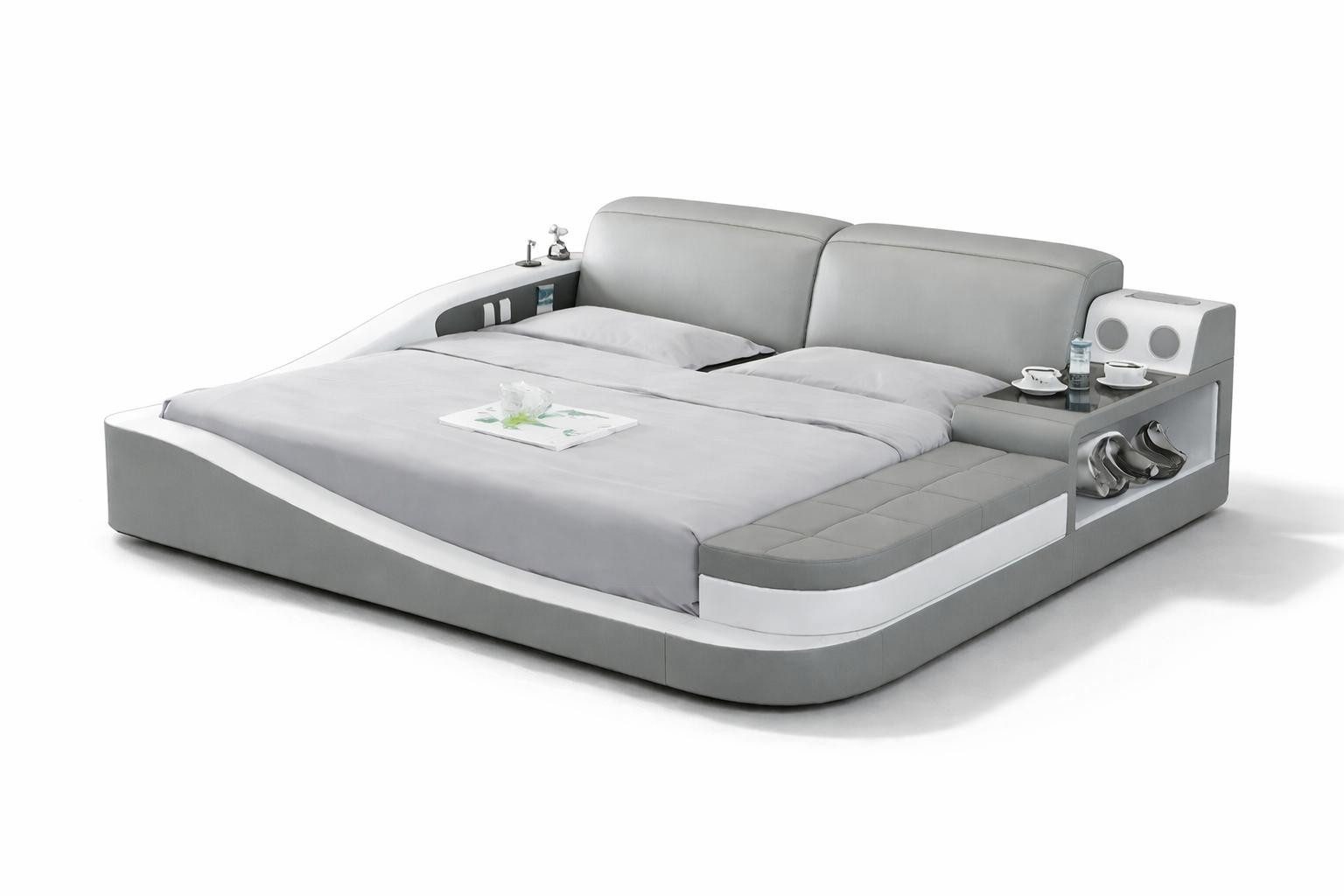 Luxury Upholstered Bed Design Leather Textile Double Bed Comfort Available Now SOFORT