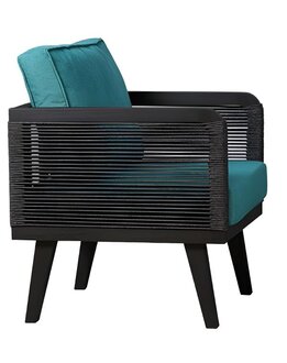 Celadon chair garden chair with cushion padded garden armchair terrace