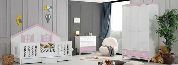 Modern wooden furniture children\'s room multi-colored dresser wardrobe furniture new