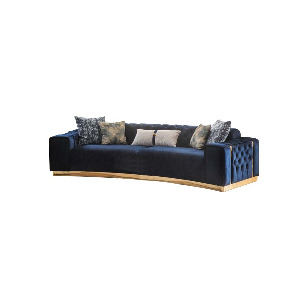 Luxurious 2x Chesterfield Sofas Noble Furniture Designer Upholstery 4-Seater