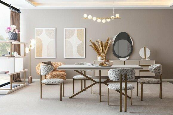 Dining table dining room set table 4x chair tables dining tables 5pc set upholstery