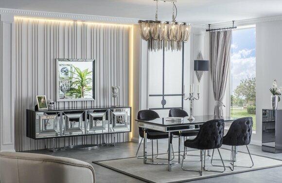 Luxury dining room dining room furniture sets dining room furniture chair set sideboard 7pcs.