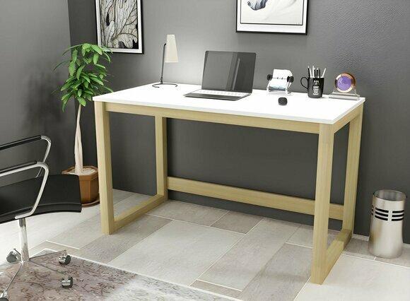 Modern White Computer Desk Sturdy Desk Designer Office Furniture