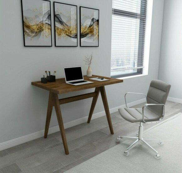 Designer dark brown computer desk Designer study room furnishings