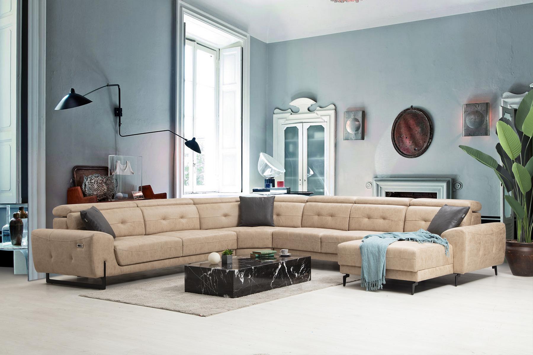 Corner sofa U-shape seating designer seating modern sofa couch upholstery