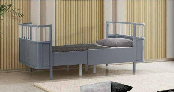 Luxurious Bed Grey Upholstery Design Luxury Beds Wooden Children\'s Bed Modern Style