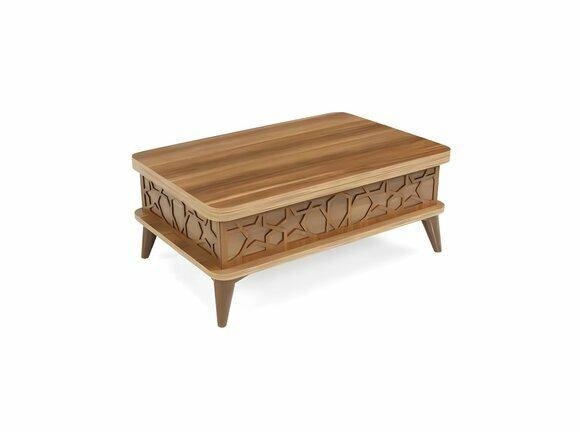 Brown Wooden Coffee Table Living Room Rectangular Sofa Table Wooden Furniture