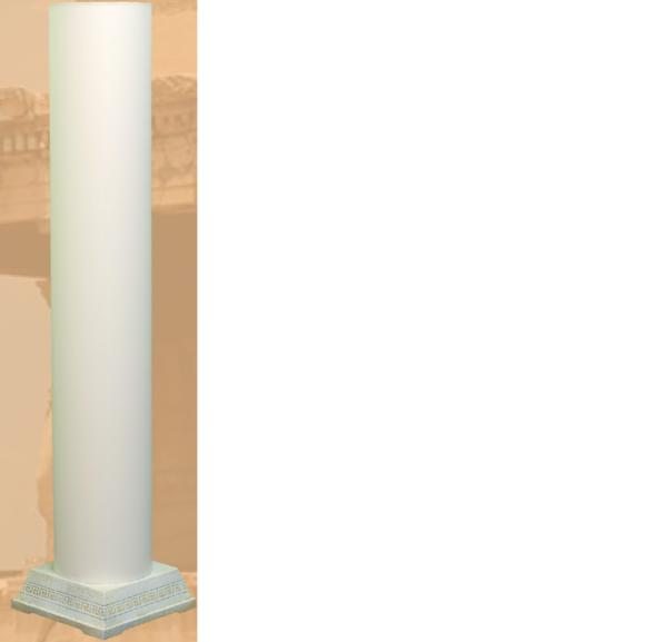 Decorative night lamp in antique greek column style, 152 cm height model - 6868