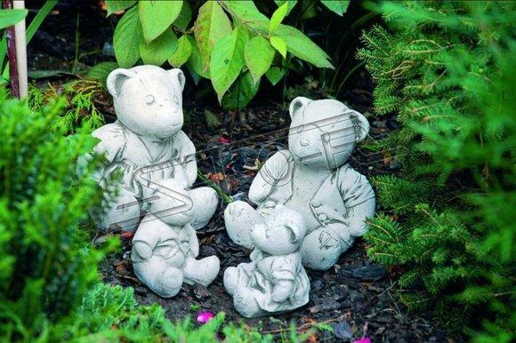Garden Decoration Bear Terrace Stone Figures Figurine Deco Statue Sculpture 489 New