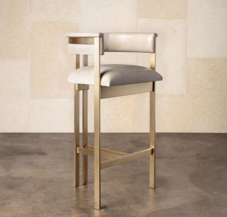 Dining Room Furniture Beige Chair 1-Seater Design Armrest Chair