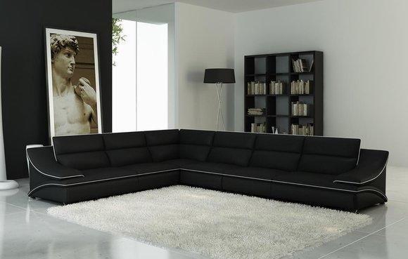 Leather sofa living area corner sofa XXL upholstery corner seat couch set L shape Big