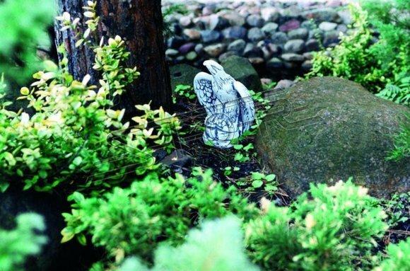 Garden Decoration Eagle Terrace Stone Figures Figurine Statue Sculpture Bird 29cm