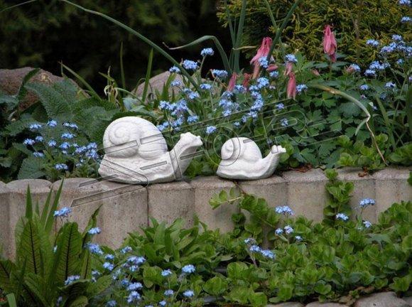 Garden decoration terrace stone figures figure decorative statue sculpture snail