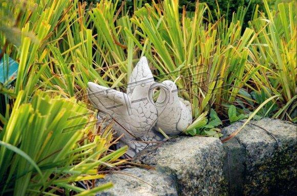 Garden Decoration Pigeons Terrace Stone Figures Figurine Statue Sculpture Bird 496