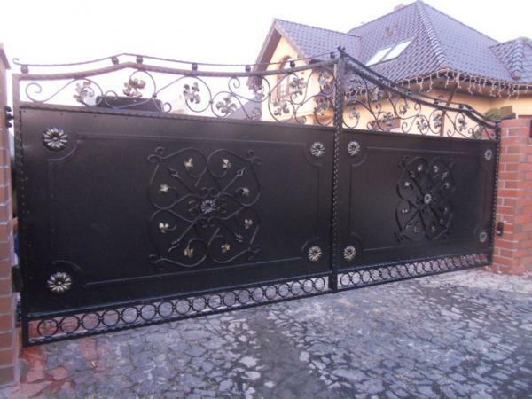Modern swing gate electric garage doors swing gate model #432 custom-made