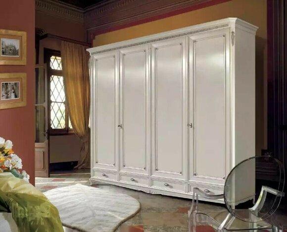Wardrobe Design Furniture Wood Luxury Bedroom White Cabinets New
