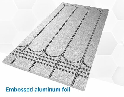XPS drywall underfloor heating 25 mm | for 16 mm pipes | 500 kPa | 0.72 m² without screed